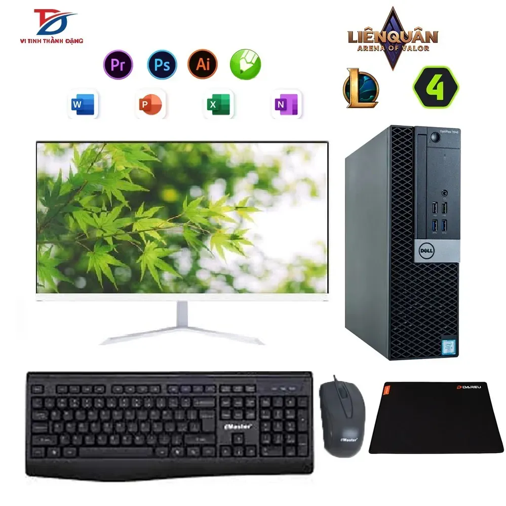 Bạn đang tìm Máy Tính Bộ Dell Core i5 6500, Ram 8G, SSD 256G, LCD 22in?