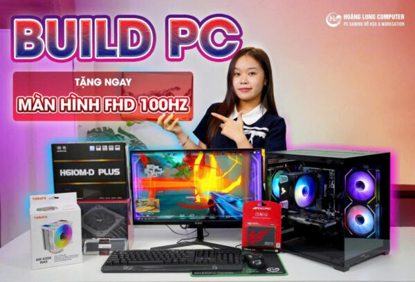 Cấu hình Core I5 12400F | GTX 1060 6G | Ram 16G | NVME 256G có được tặng kèm màn hình 24 Inch không?