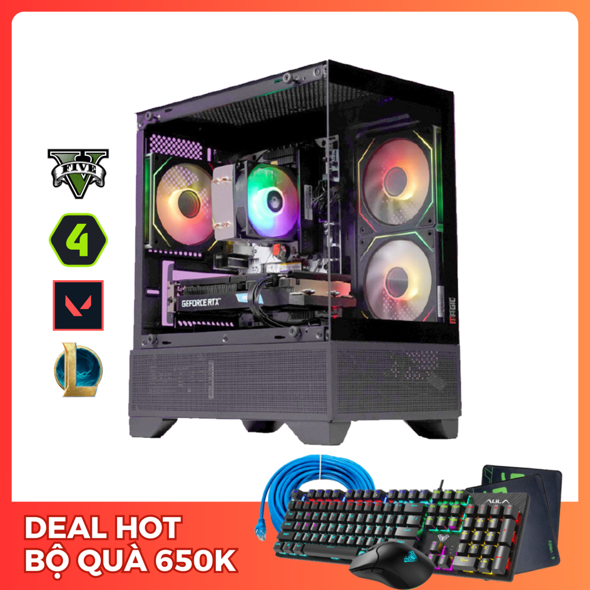 Cấu hình PC gaming i5 11400F | RAM 16G | GTX 1060 6G | NVMe 256G chơi game có ổn không?