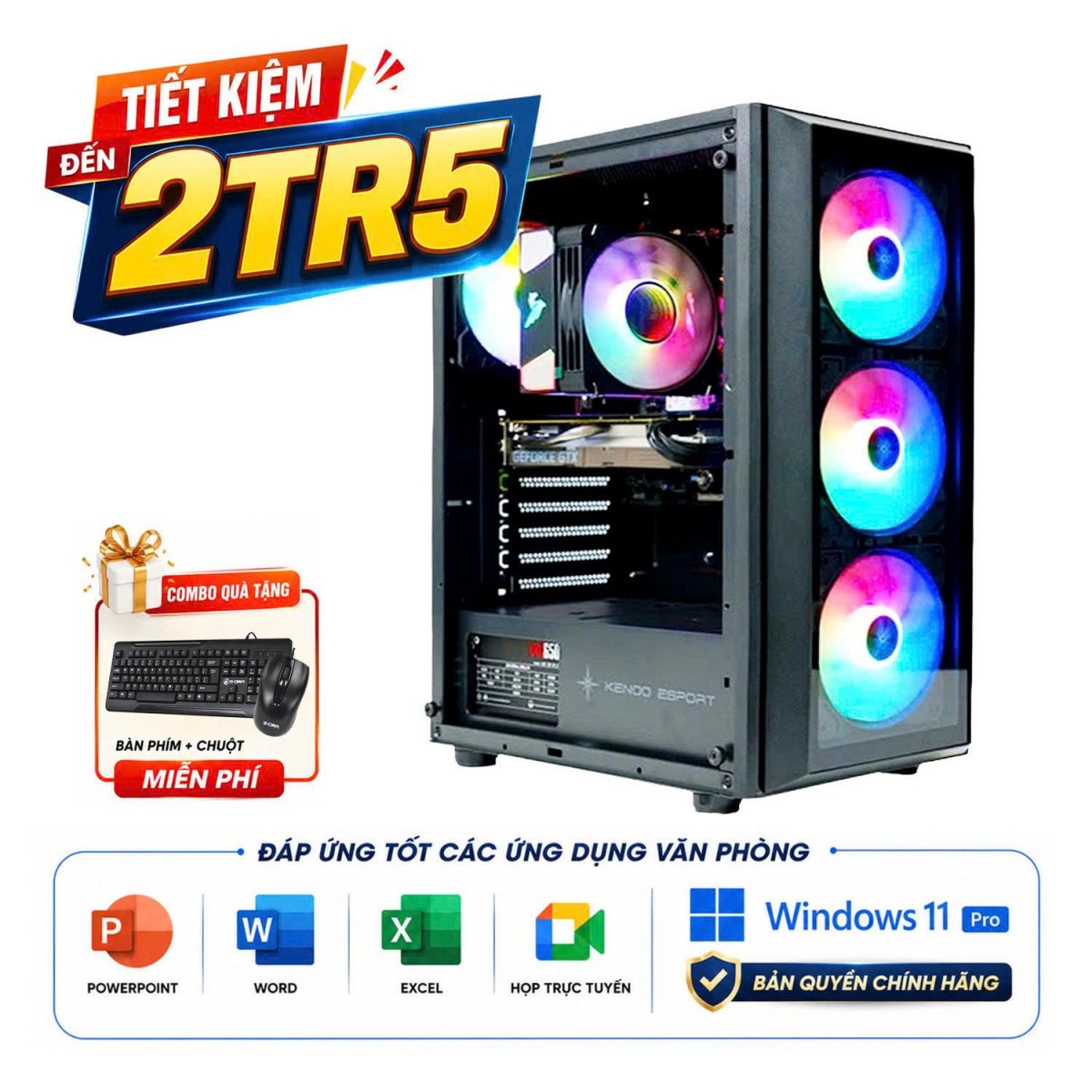 PC VP I3 14100 | 16GB | 256GB | WIN 11 PRO BẢN QUYỀN phải không?